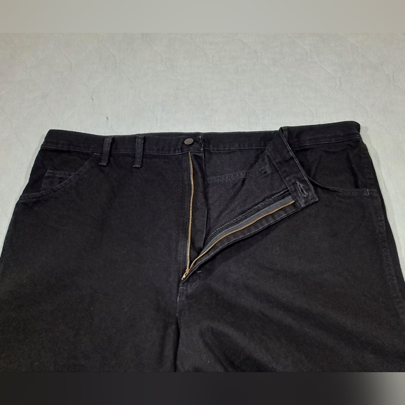 "NWT" Rustler Advantage Regular Fit Jeans Men's 46x29 Black Heavyweight Denim - Picture 7 of 12